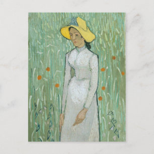 Vincent van Gogh   Mädchen in Weiß, 1890 Postkarte