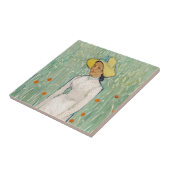 Vincent van Gogh - Mädchen in Weiß Fliese (Seite)