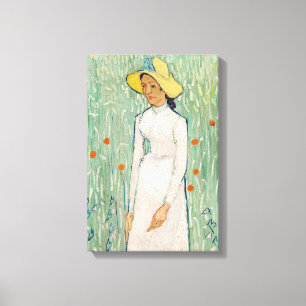 Vincent van Gogh - Mädchen in Weiß Leinwanddruck