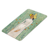 Vincent van Gogh - Mädchen in Weiß Magnet (Linke Seite)