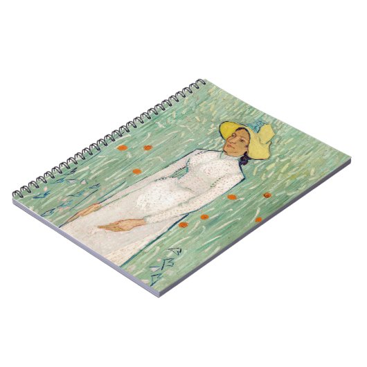 Vincent van Gogh - Mädchen in Weiß Notizblock (Linke Seite)