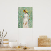 Vincent van Gogh - Mädchen in Weiß Poster (Küche)