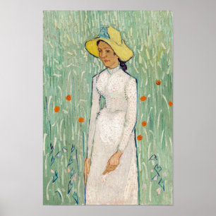 Vincent van Gogh - Mädchen in Weiß Poster