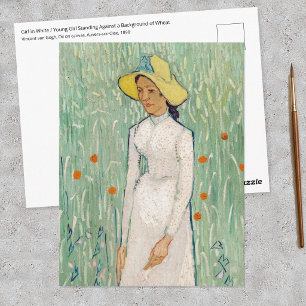 Vincent van Gogh - Mädchen in Weiß Postkarte