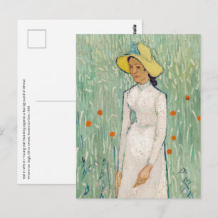 Vincent van Gogh - Mädchen in Weiß Postkarte