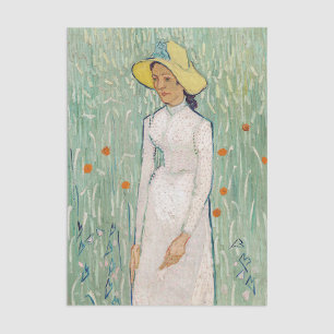 Vincent van Gogh - Mädchen in Weiß Seidenpapier