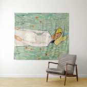 Vincent van Gogh - Mädchen in Weiß Wandteppich (Beispiel (Horizontal))