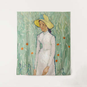 Vincent van Gogh - Mädchen in Weiß Wandteppich
