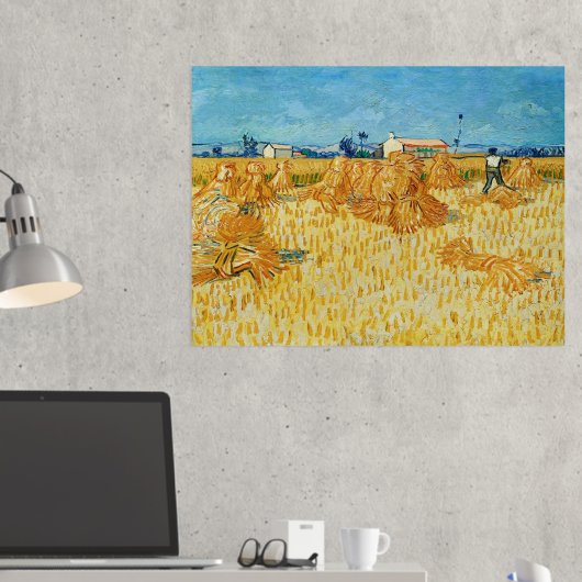 Vincent Van Gogh, Maisernte in der Provence Foliendrucke (In Situ (Schreibtisch 2))