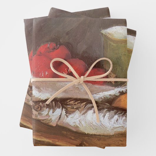 Vincent van Gogh - Makrele, Zitronen und Tomaten Geschenkpapier Set (Beispiel)