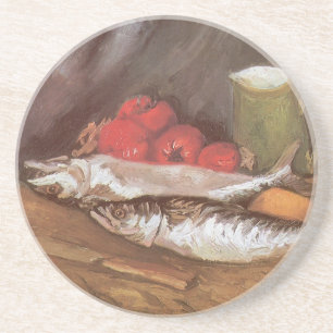 Vincent van Gogh - Makrelen, Zitronen und Tomaten Sandstein Untersetzer