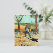 Vincent Van Gogh - Maler auf dem Weg zur Arbeit Postkarte (Stehend Vorderseite)
