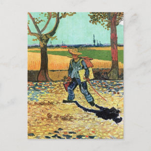 Vincent Van Gogh - Maler auf dem Weg zur Arbeit Postkarte