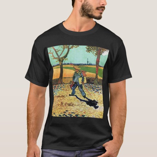 Vincent Van Gogh - Maler auf dem Weg zur Arbeit T-Shirt (Vorderseite)