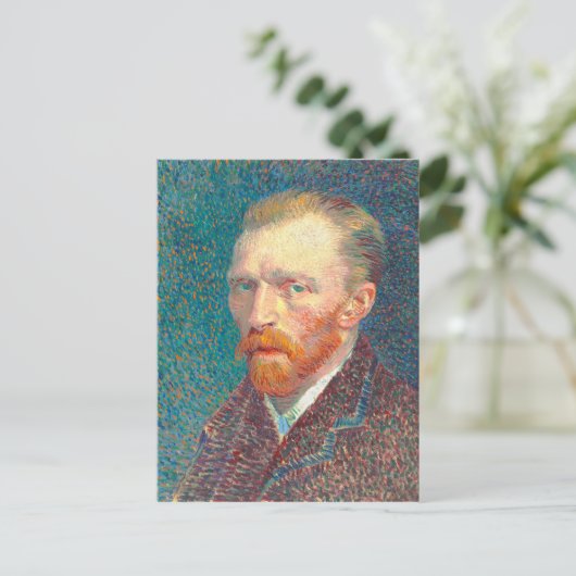 Vincent van Gogh Maler selbst Portrait Vibranit Postkarte (Stehend Vorderseite)