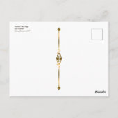 Vincent van Gogh Maler selbst Portrait Vibranit Postkarte (Rückseite)