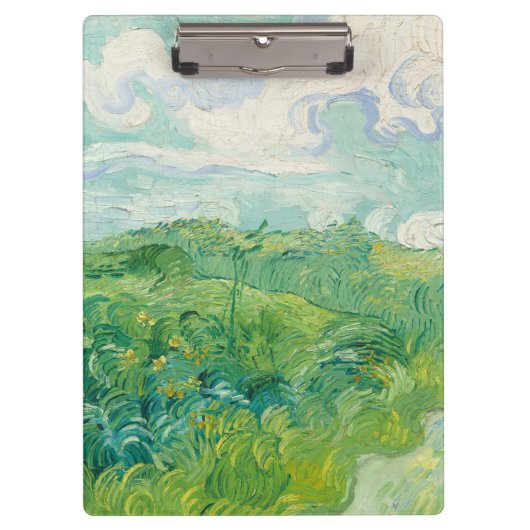 Vincent Van Gogh Malerei Grüne Weizenfeld Klemmbrett (Vorderseite)