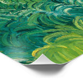 Vincent Van Gogh Malerei Grüne Weizenfelder Poster (Ecke)