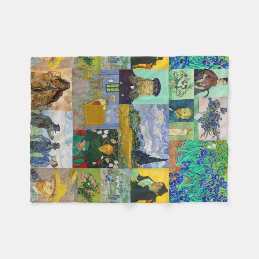 Vincent van Gogh-Malereien Fleecedecke (Vorderseite (Horizontal))