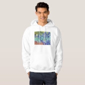Vincent Van Gogh malt Irises Hoodie (Vorne ganz)