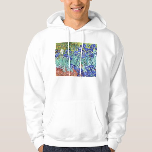 Vincent Van Gogh malt Irises Hoodie (Vorderseite)
