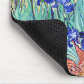 Vincent Van Gogh malt Irises Mousepad (Ecke)