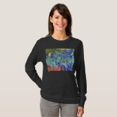 Vincent Van Gogh malt Irises T-Shirt (Vorne ganz)