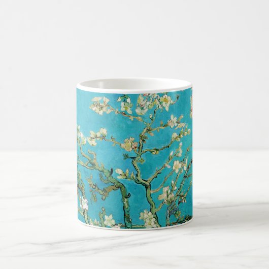 Vincent Van Gogh malte Mandelblüten Kaffeetasse (Mittel)