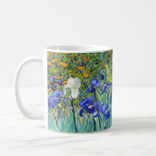 Vincent Van Gogh maltet Schwertlilien Kaffeetasse (Links)