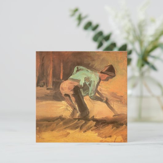 Vincent van Gogh - Man Stooping w Stick or Spade (Stehend Vorderseite)