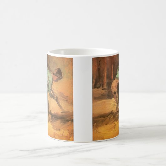 Vincent van Gogh - Man Stooping w Stick or Spade Kaffeetasse (Mittel)