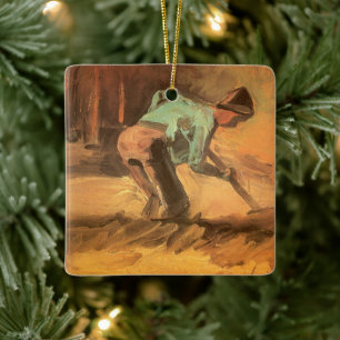 Vincent van Gogh - Man Stooping w Stick or Spade Keramikornament