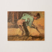 Vincent van Gogh - Man Stooping w Stick or Spade Puzzle (Horizontal)