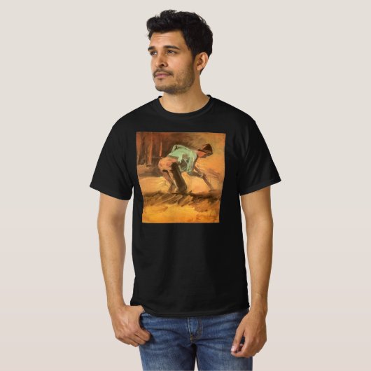 Vincent van Gogh - Man Stooping w Stick or Spade T-Shirt (Vorne ganz)