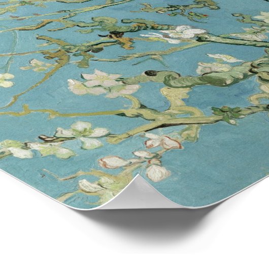 Vincent van Gogh - Mandelbaum in Blüte Poster (Ecke)