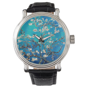 Vincent Van Gogh Mandelblüten Uhr Türkis