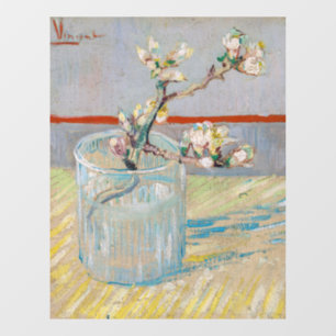 Vincent van Gogh - Mandelzweig in einem Glas Fensteraufkleber