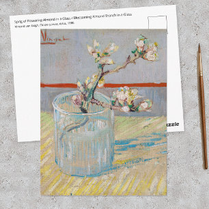 Vincent van Gogh - Mandelzweig in einem Glas Postkarte