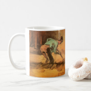 Vincent van Gogh - Mann bückt sich mit Stock oder  Kaffeetasse