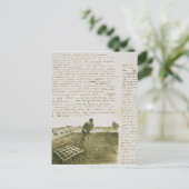 Vincent van Gogh | Mann, der eine Harfe zieht Postkarte (Stehend Vorderseite)