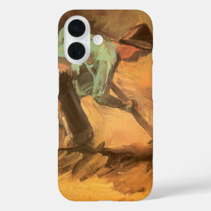 Vincent van Gogh - Mann sich mit Stock oder Spaten iPhone 16 Hülle
