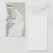 Vincent Van Gogh - Marguerite Gachet am Klavier Visitenkarte (Vorne/Hinten)