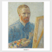 Vincent Van Gogh Master Artisan Self Portrait Aufkleber (Blatt)