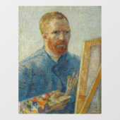 Vincent Van Gogh Master Artisan Self Portrait Fensteraufkleber (Blatt)