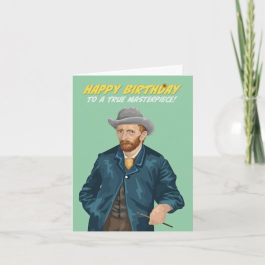 Vincent Van Gogh Masterpiece Geburtstag Karte (Vorderseite)