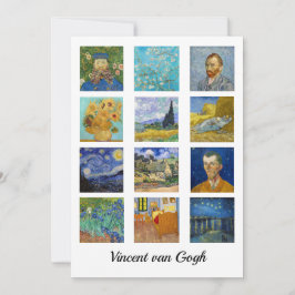 Vincent Van Gogh - Masterpiece Grid Dankeskarte