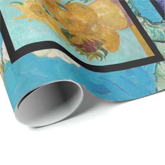 Vincent Van Gogh - Masterpiece Grid Geschenkpapier (Rolleneckpunkt)