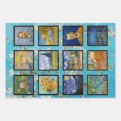 Vincent Van Gogh - Masterpiece Grid Geschenkpapier Set (Vorderseite 2)
