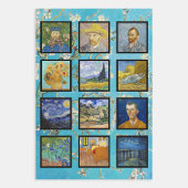 Vincent Van Gogh - Masterpiece Grid Geschenkpapier Set