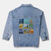 Vincent Van Gogh - Masterpiece Grid Jeansjacke (Rückseite)